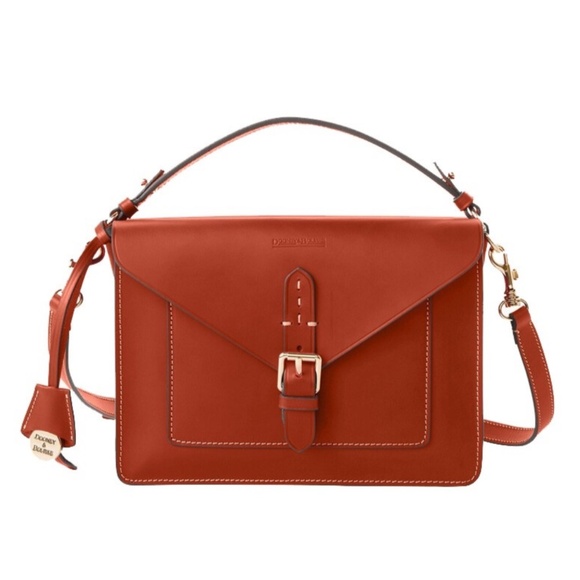 New Dooney & Bourke Alto Zelda Bag in Saddle $625 - Picture 1 of 10